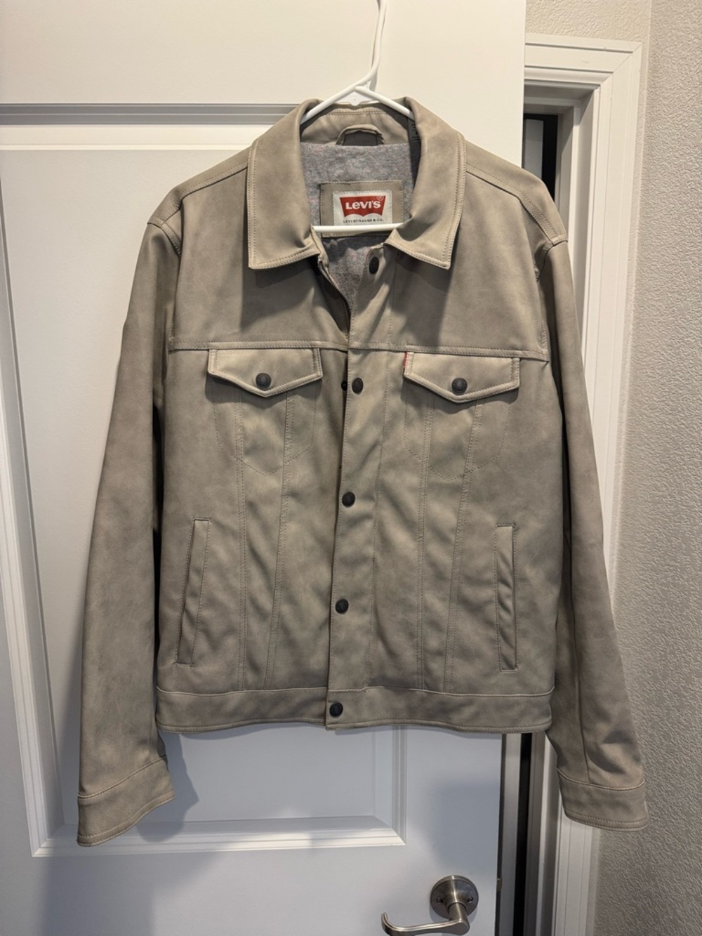 Levi's Men's Grey Suede Trucker Jacket